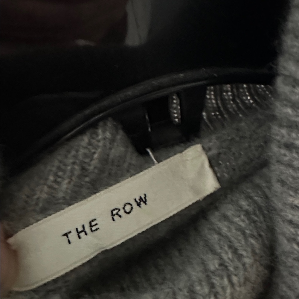 The ROW Cashmere LUXURIOUS THICK GREY MELANGE TURTLENECK XL - Picture 5 of 15